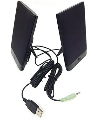 HP H-204B USB Powered Thin Flat Speakers 