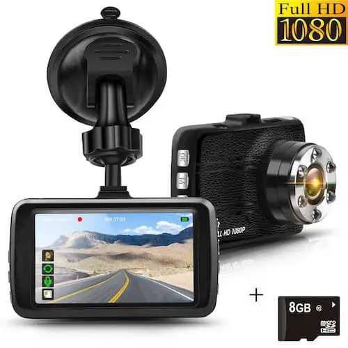 Anlutuo Full HD Dash Cam with Night Vision
