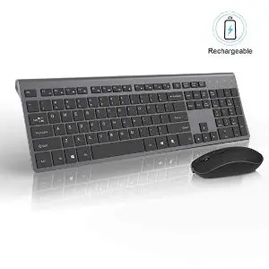 J JOYACCESS Rechargeable Wireless Keyboard and Mouse Combo