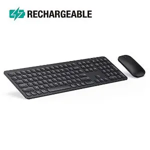 Jelly Comb KS037 Ergonomic Wireless Keyboard and Mouse Combo 