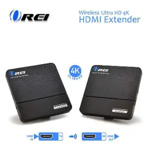 Orei Wireless Pro UltraHD HDMI Extender Transmitter & Receiver